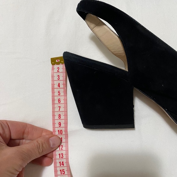 Accessoire Diffusion Black Suede Slingback Platform Pump - Picture 6 of 6
